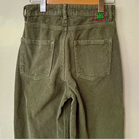 Empyre| Fab Thick Olive Skate Streetwear Corduroy Wide Leg Pants Sz 0 - Picture 4 of 6